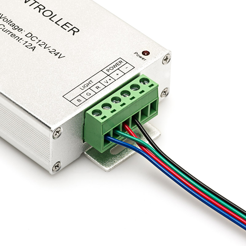 DC12/24V Max 15A 5A3CH, LED RGB Wireless RF Infrared 20keys Controller For RGB LED Light Strips or Modules DC12/24V Max 15A 5A3CH, LED RGB Wireless RF Infrared 20keys Controller For RGB LED Light Strips or Modules